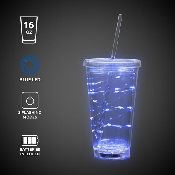 LED Blue String Light Cup