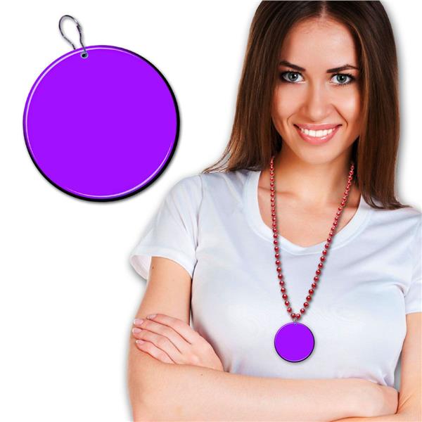 Purple Plastic 2 1/2" Medallion