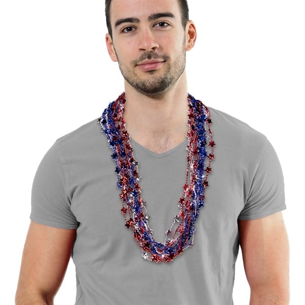 Red, White & Blue Pom Poms