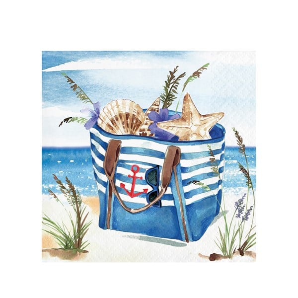 Seaside Summer Beverage Napkins