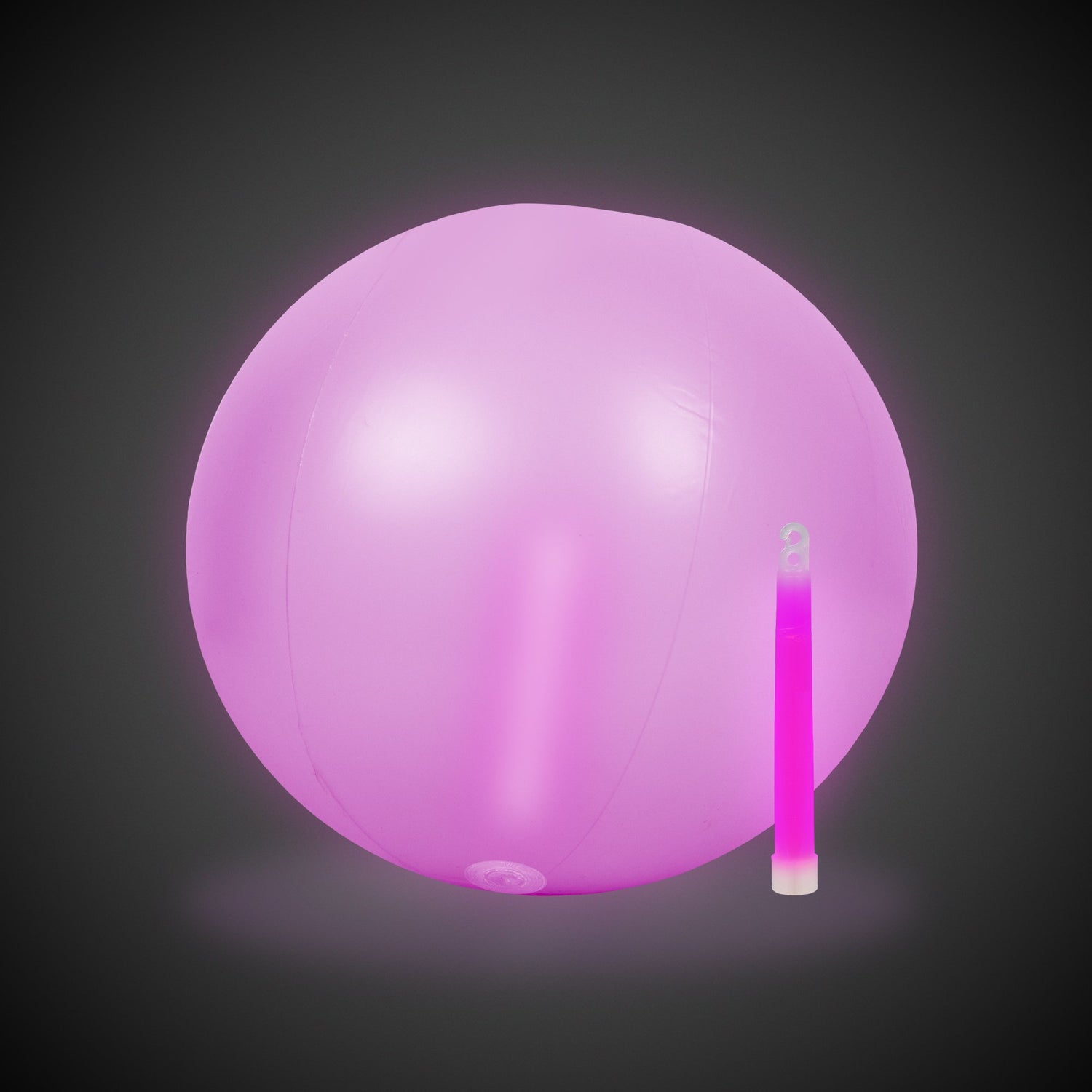 Glow in the Dark 12" Pink Beach Ball