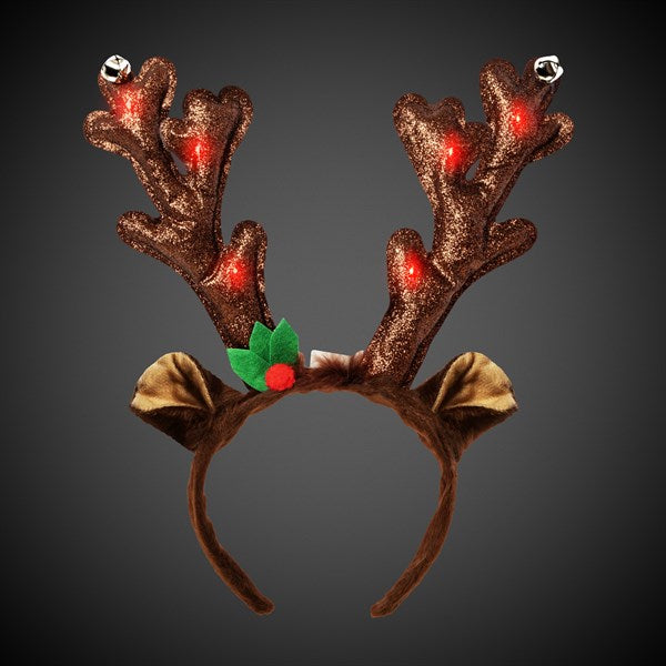 LED Reindeer Antlers Headband