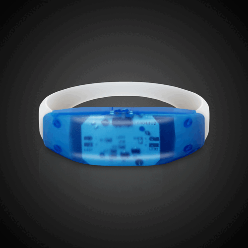 LED Sound-Activated Blue Stretchy Bracelet