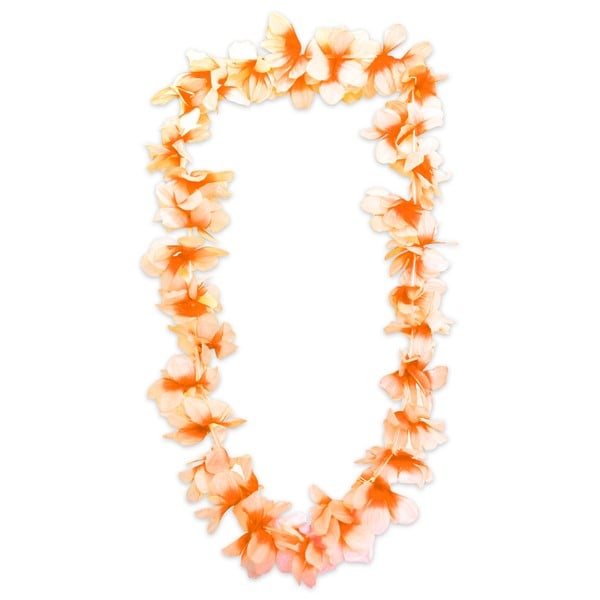 Orange Silk Flower 36" Leis