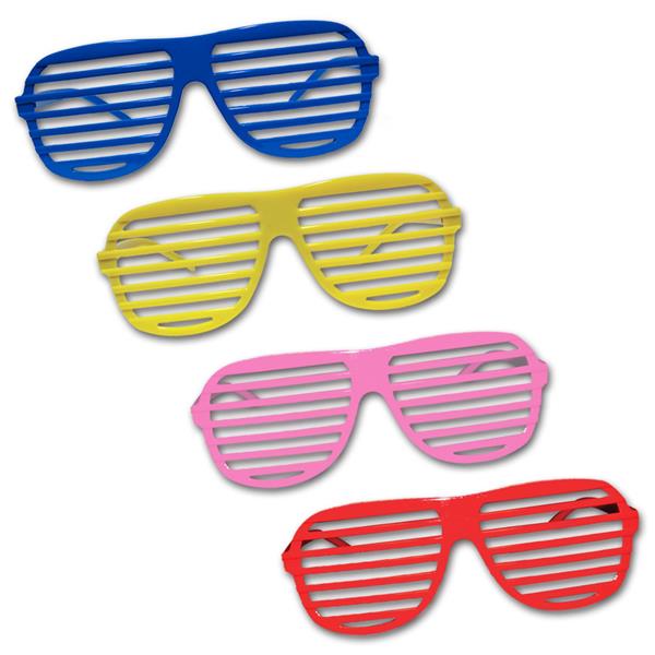 Pink Slotted Glasses