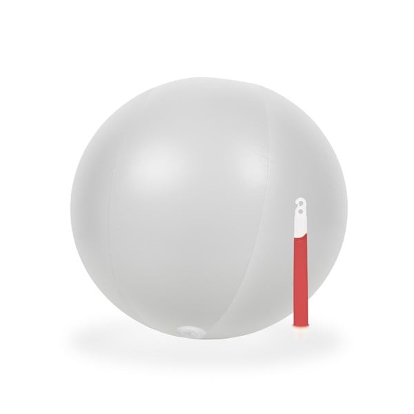 Glow in the Dark 12" Red Beach Ball