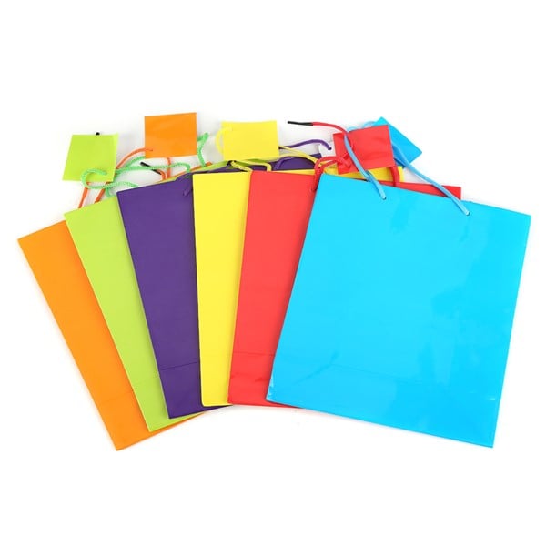 Neon Paper Gift Bags