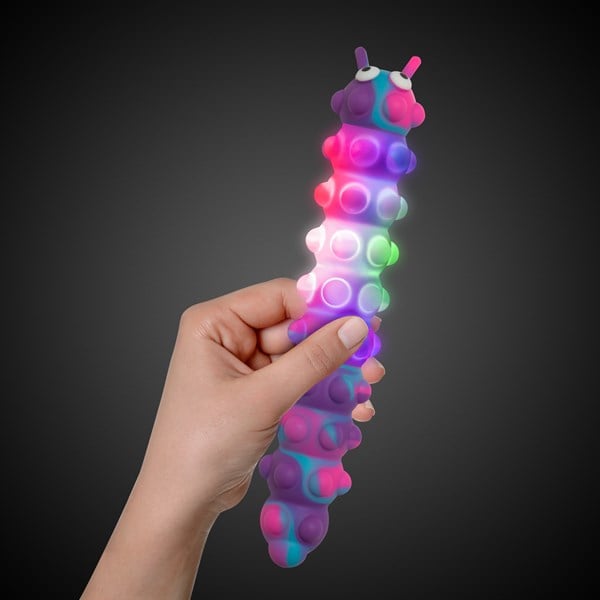 LED Push Pop Caterpillar Toys