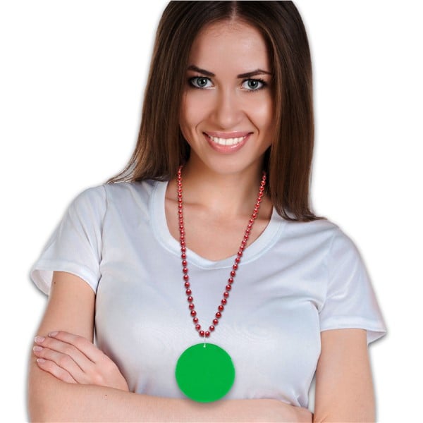 Green Plastic 2 1/2" Medallion