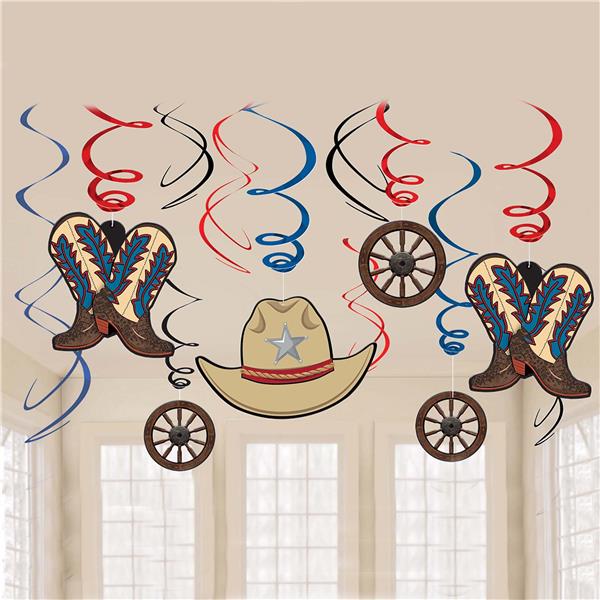Western Swirl Decorations