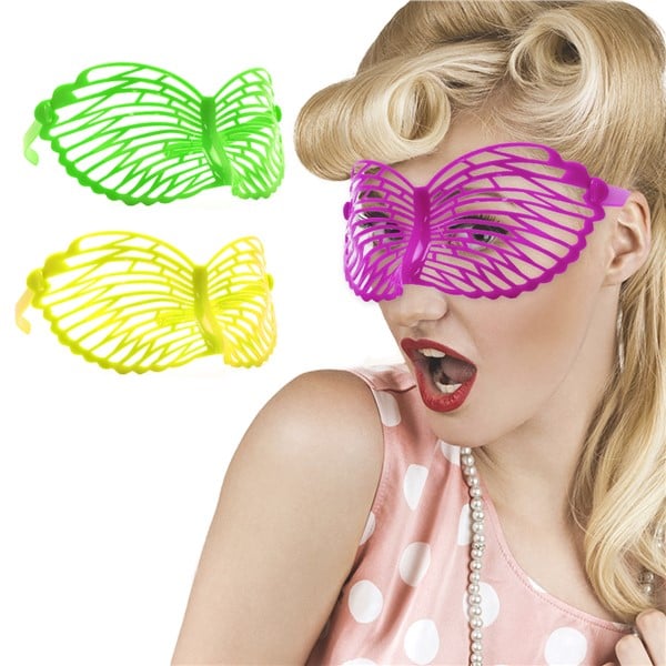 Neon Butterfly Masks