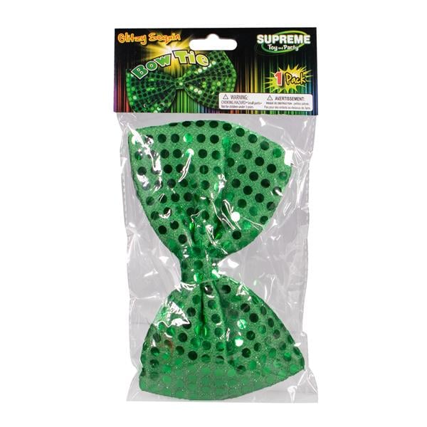 Green Sequin Bow Tie