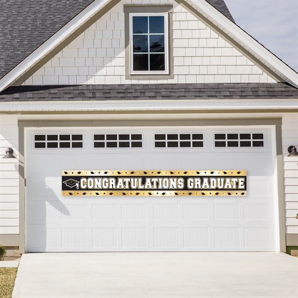 Gold Congratulations Graduate Foil Banner