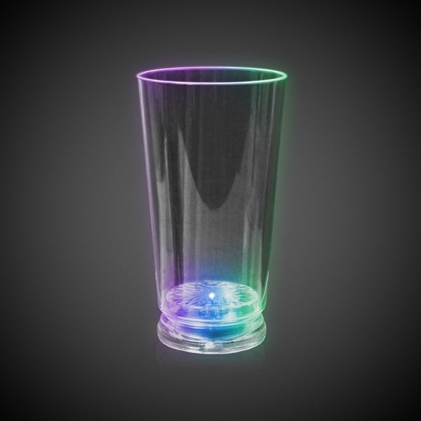 LED Blue 16 oz. Pint Glass