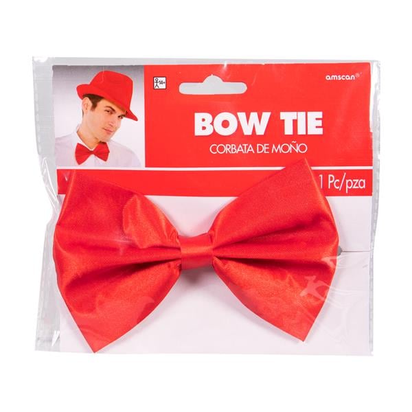 Red Satin Bow Tie