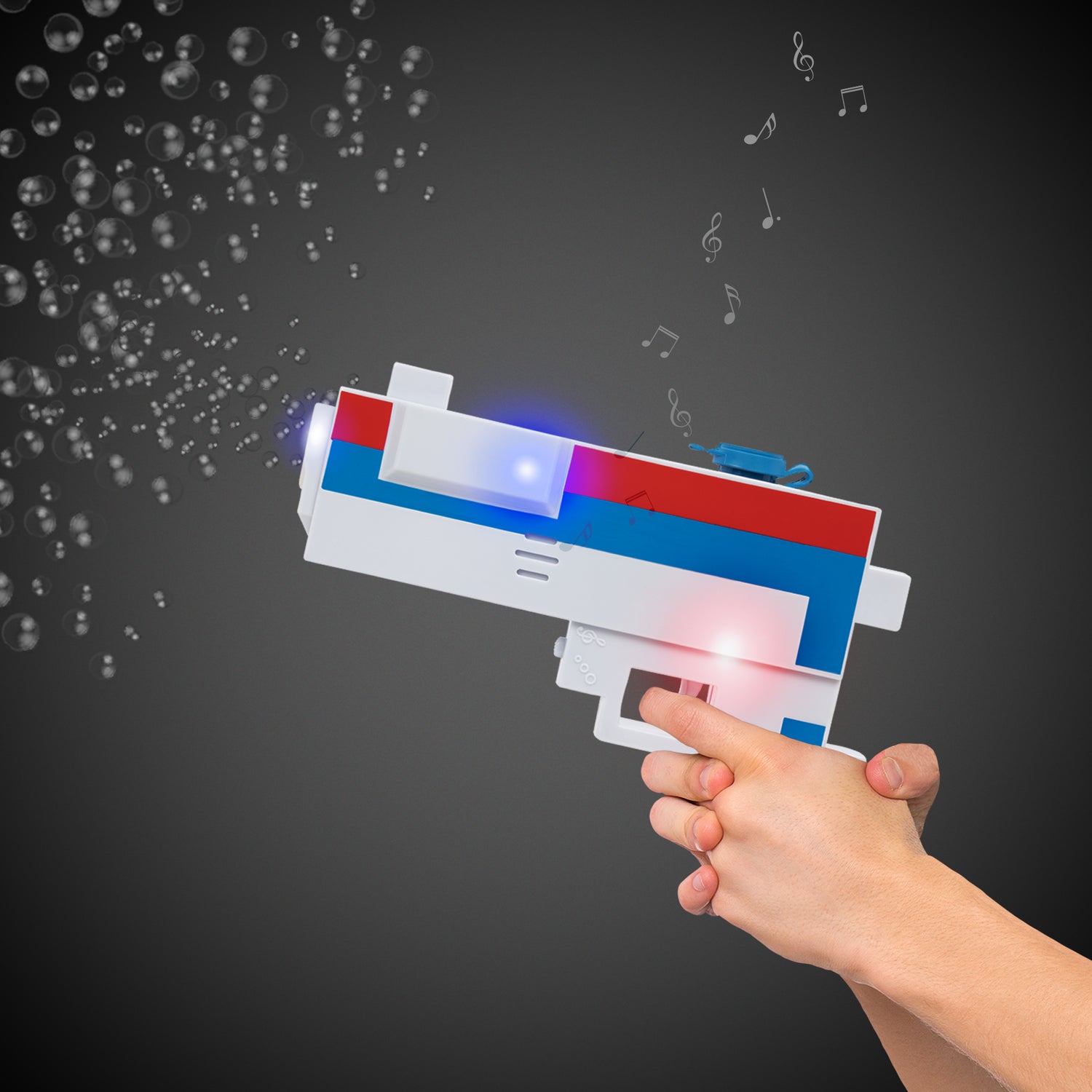 LED Patriotic Pixel Bubble Gun