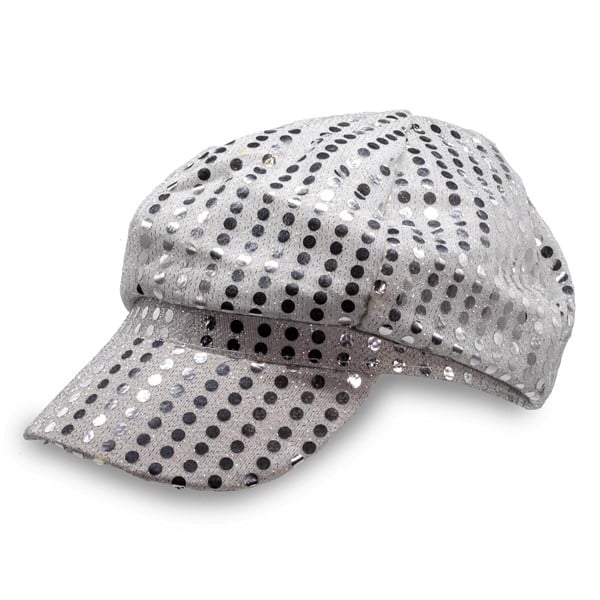 Silver Sequin Cap