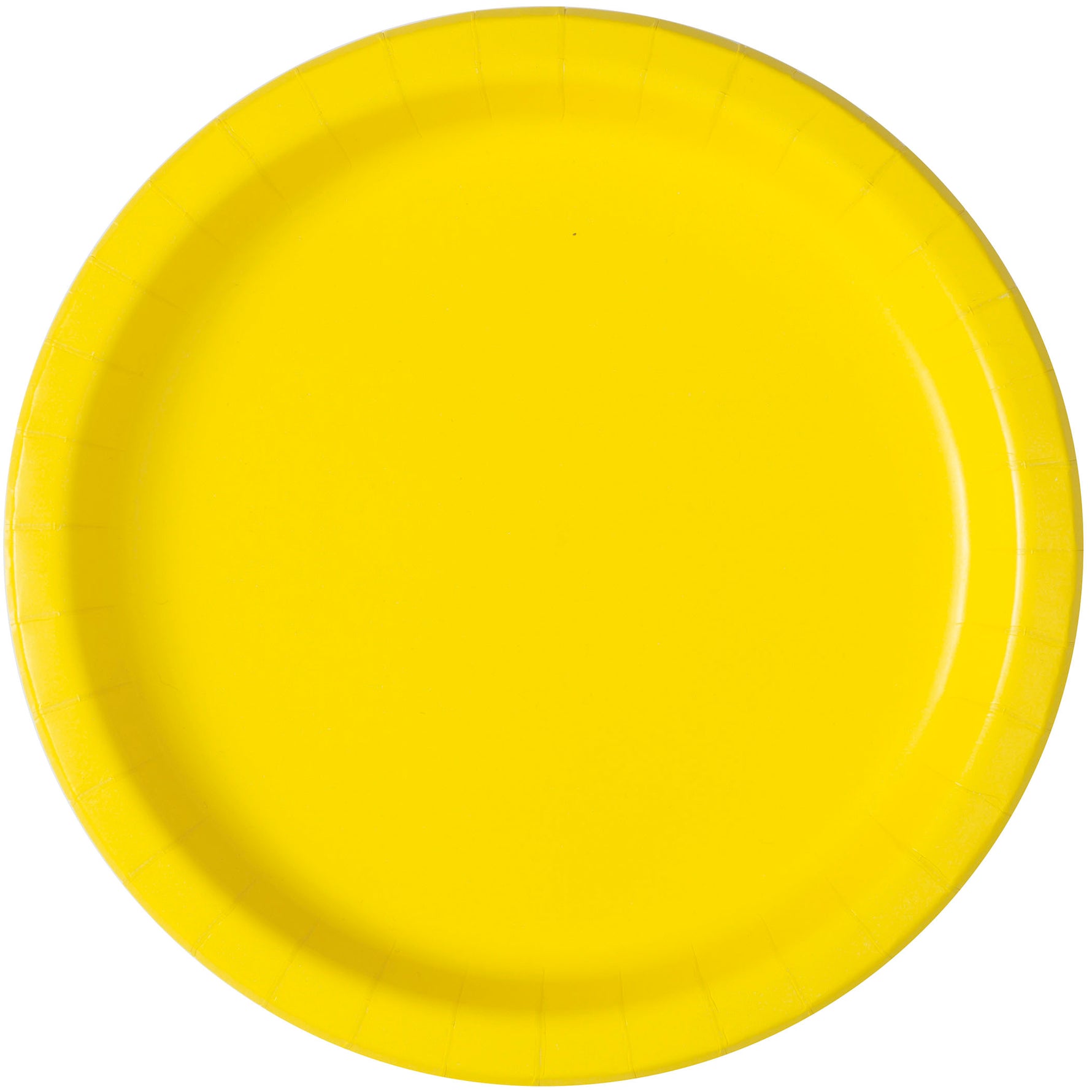 Neon Yellow Solid Round 7" Dessert Plates, 20ct