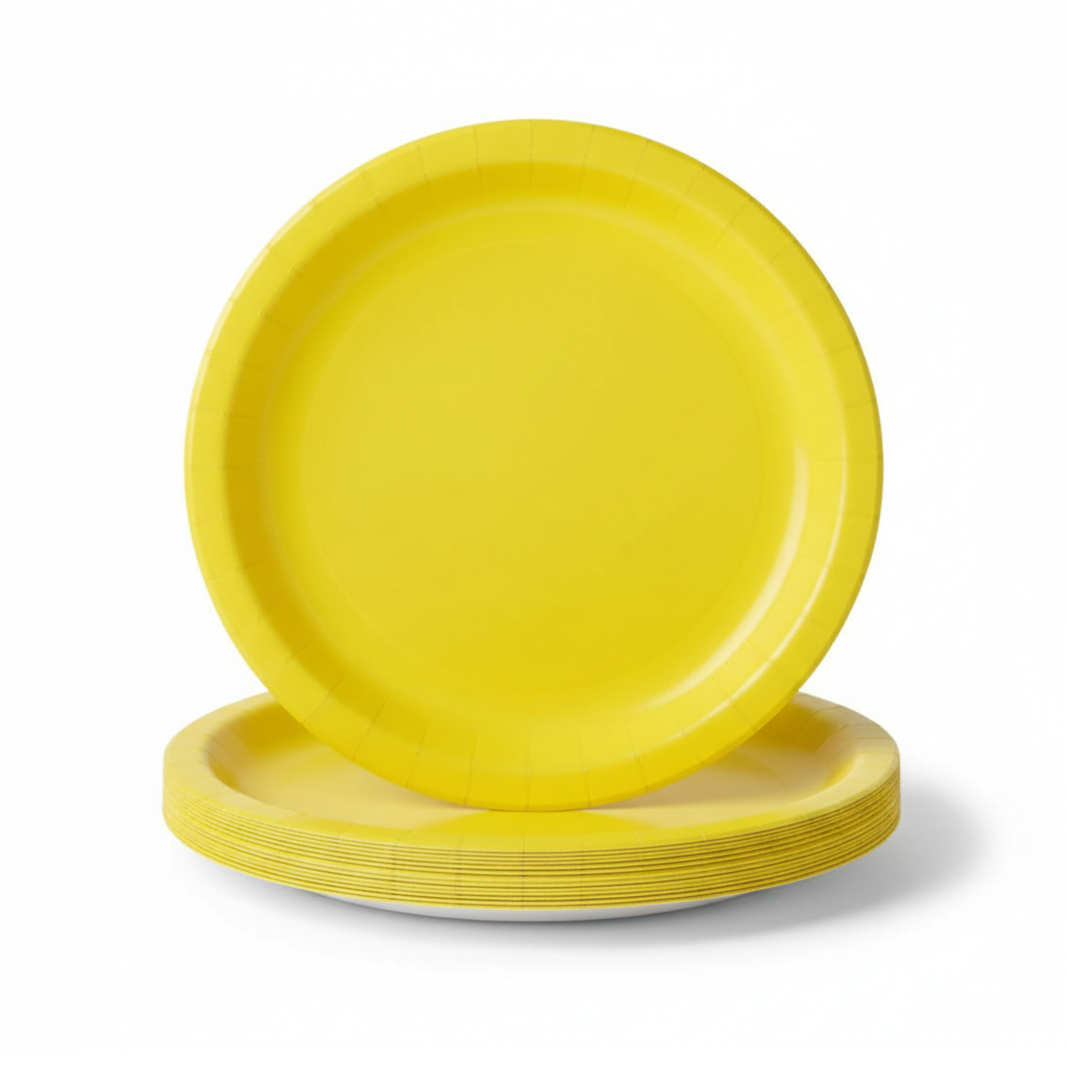 Neon Yellow Solid Round 7" Dessert Plates, 20ct