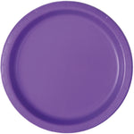 Neon Purple Solid Round 7" Dessert Plates, 20ct