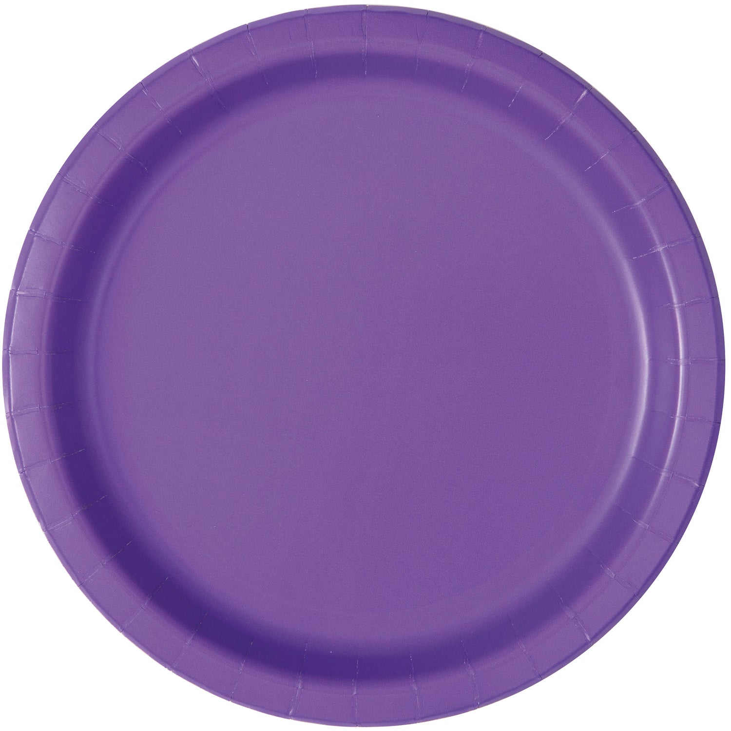 Neon Purple Solid Round 7" Dessert Plates, 20ct