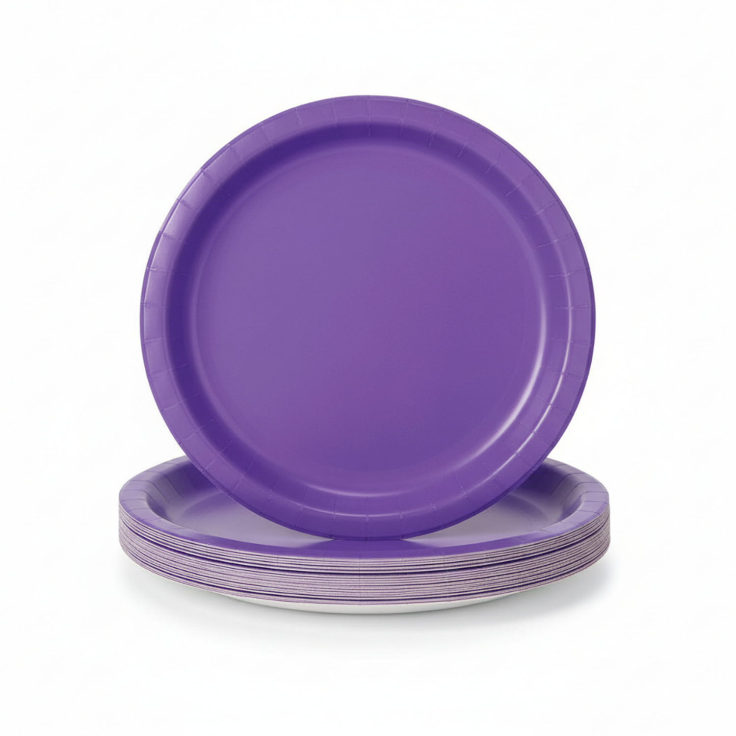 Neon Purple Solid Round 7" Dessert Plates, 20ct