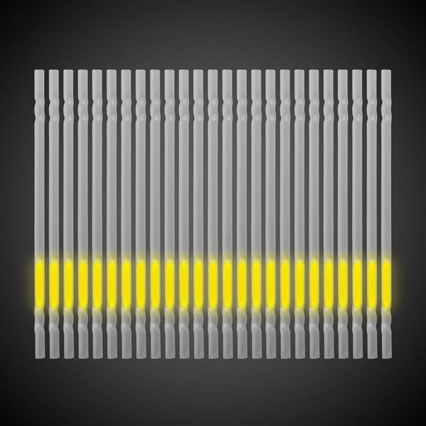 Yellow 9" Glow Motion Straw