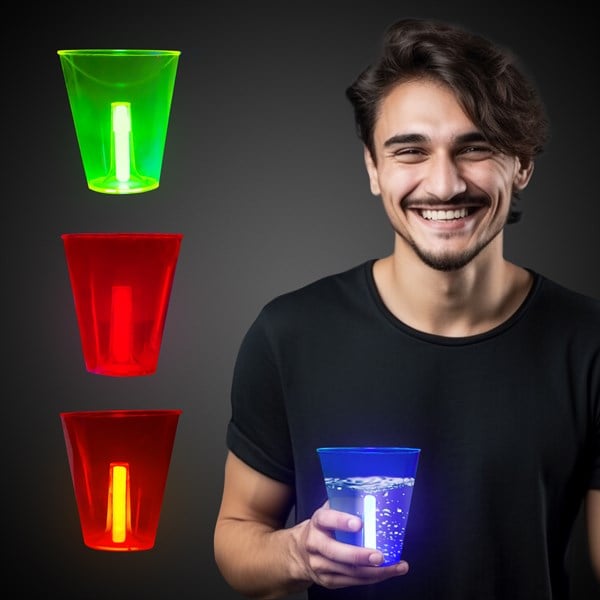 Neon Glow 12 oz. Cups