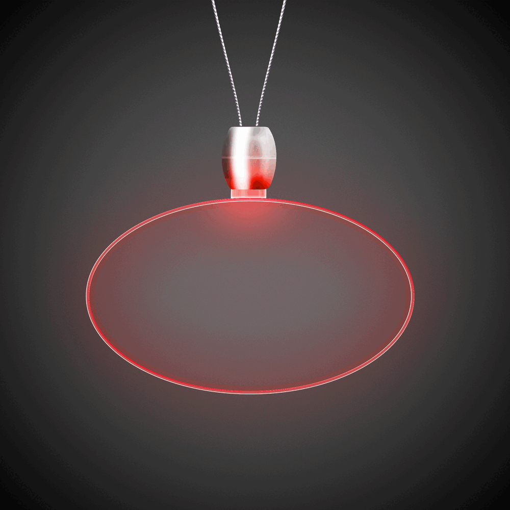 Red LED Pendant Necklaces
