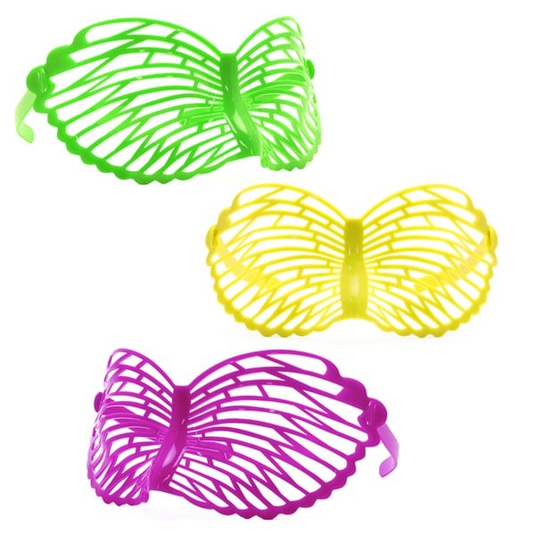 Neon Butterfly Masks