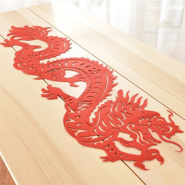 Chinese Red New Year Table Runner