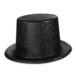 Black Glitter Top Hat