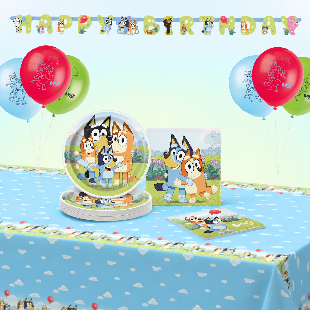Bluey Party Kit for 16 People - Basic