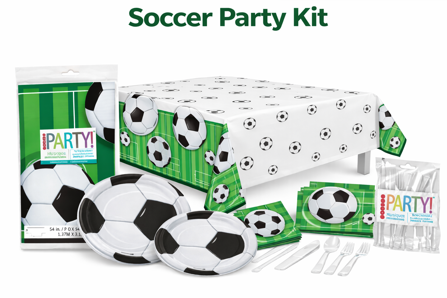 3D Soccer Birthday Kit - BEST