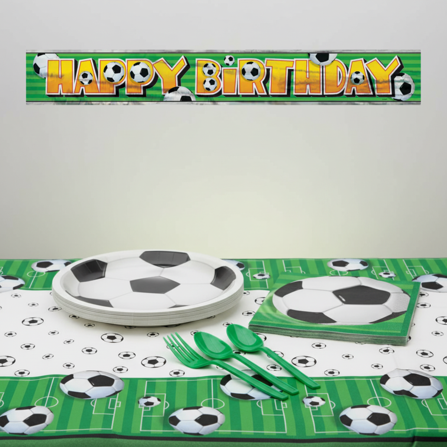 3D Soccer Party Kit for 16 People - Deluxe
