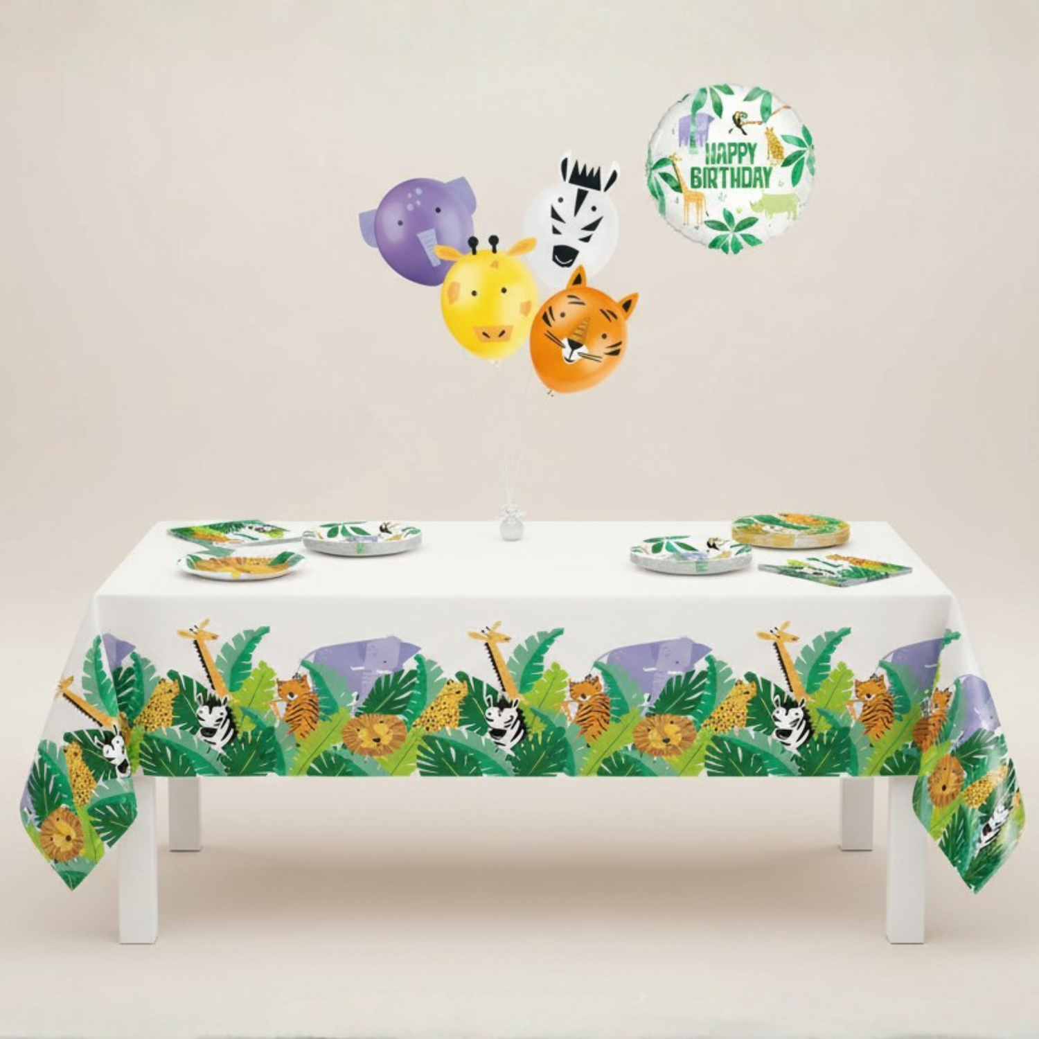 Animal Safari Party Kit for 16 People - Standard