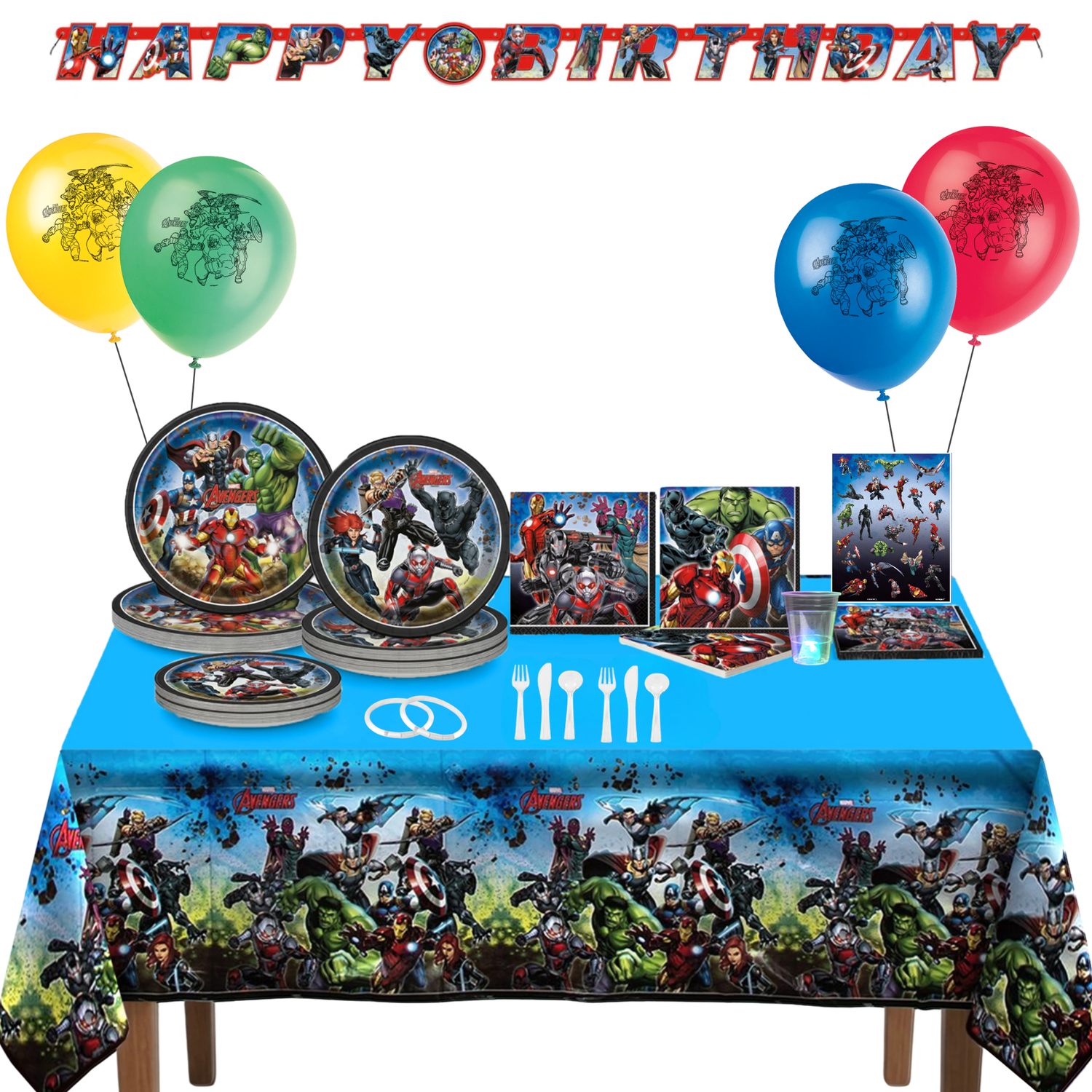 Avengers Party Kit for 16 People - Deluxe