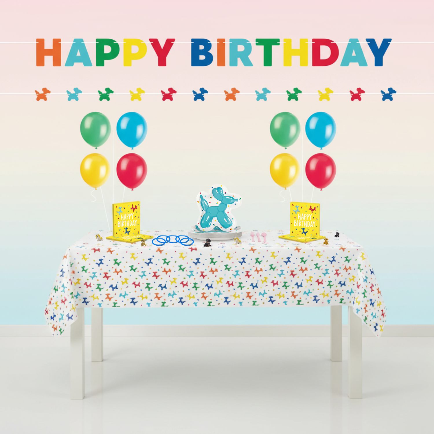 Balloon Dog Birthday Party Kit for 16 People - Best