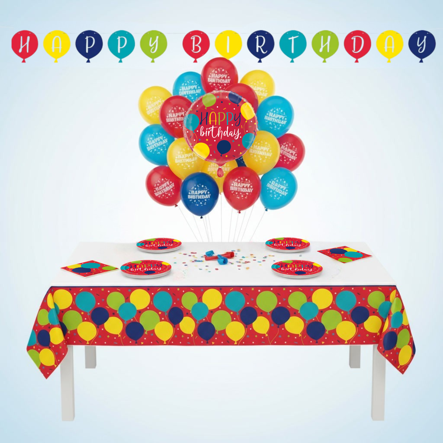 Balloon Party Birthday Party Kit for 16 People - Ultimate