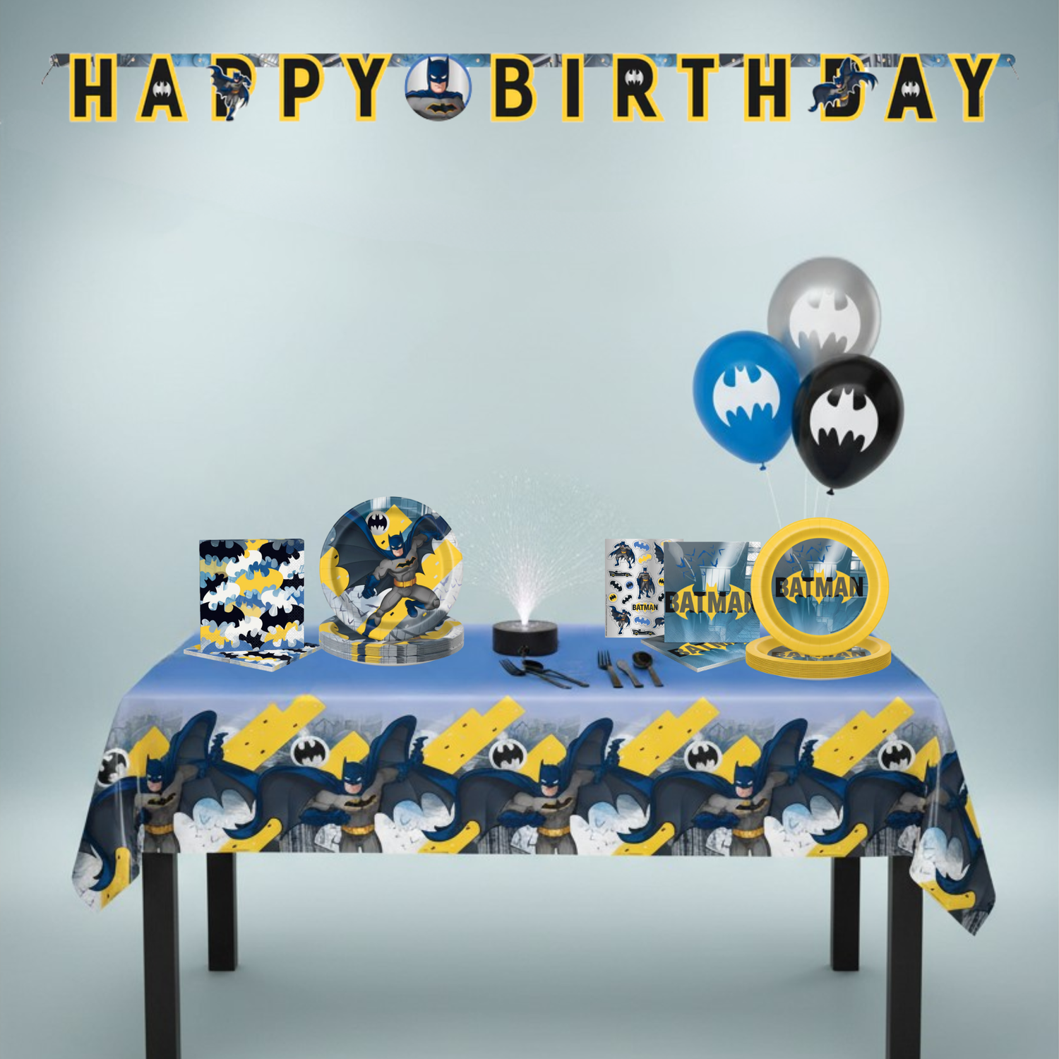 Batman Party Kit for 16 People - Ultimate