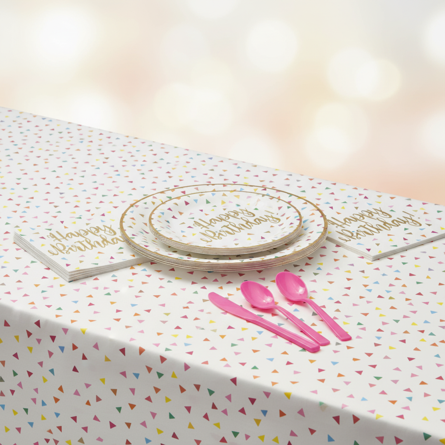 Bright Triangle Birthday Party Kit for 16 People - Good