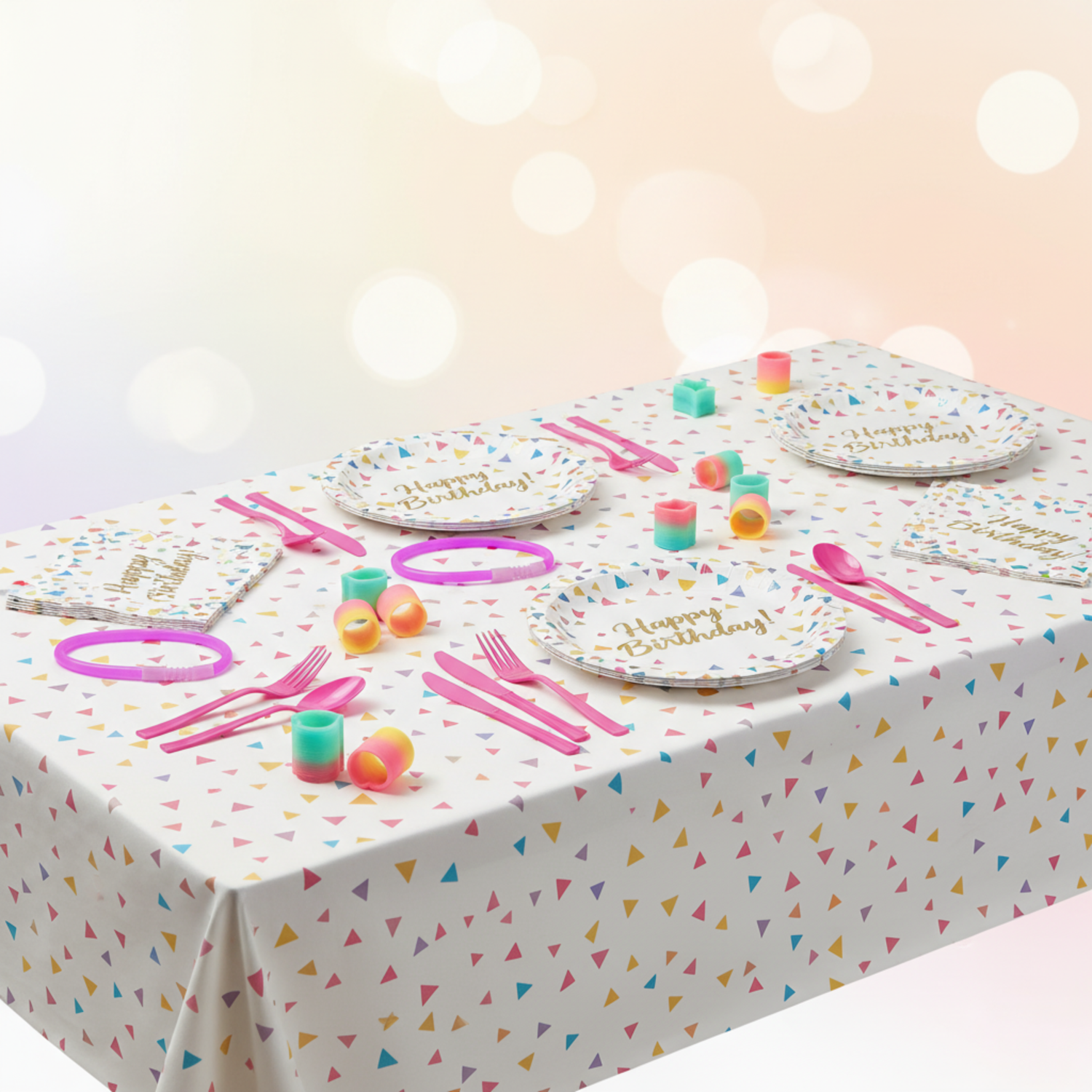 Bright Triangle Birthday Party Kit for 16 People - Best