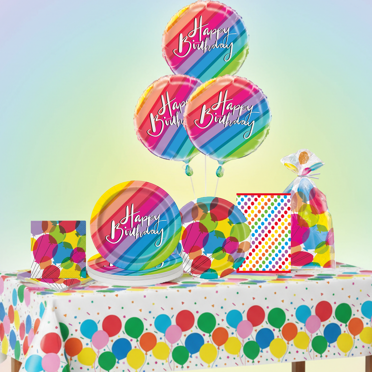 Colorful Balloons Party Kit for 16 People - Better