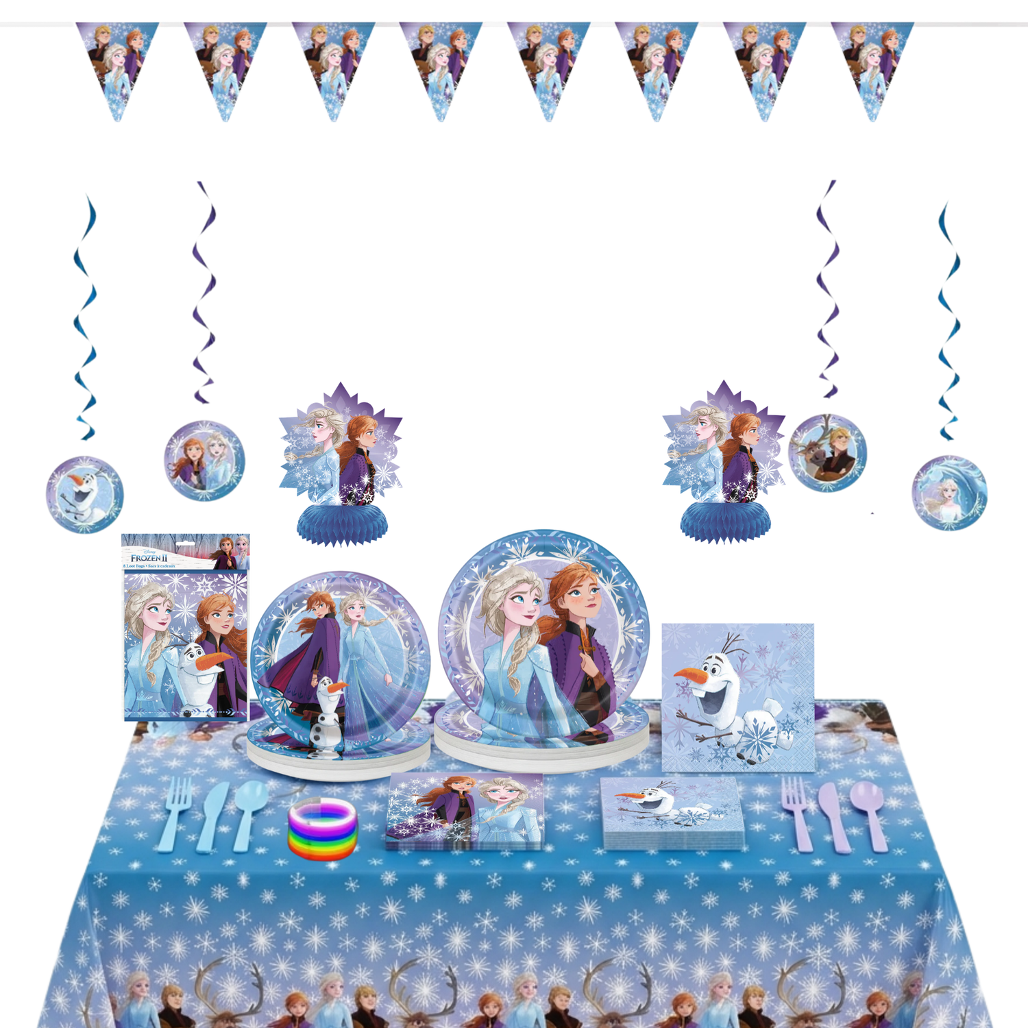 Disney Frozen Party Kit for 16 People - Deluxe