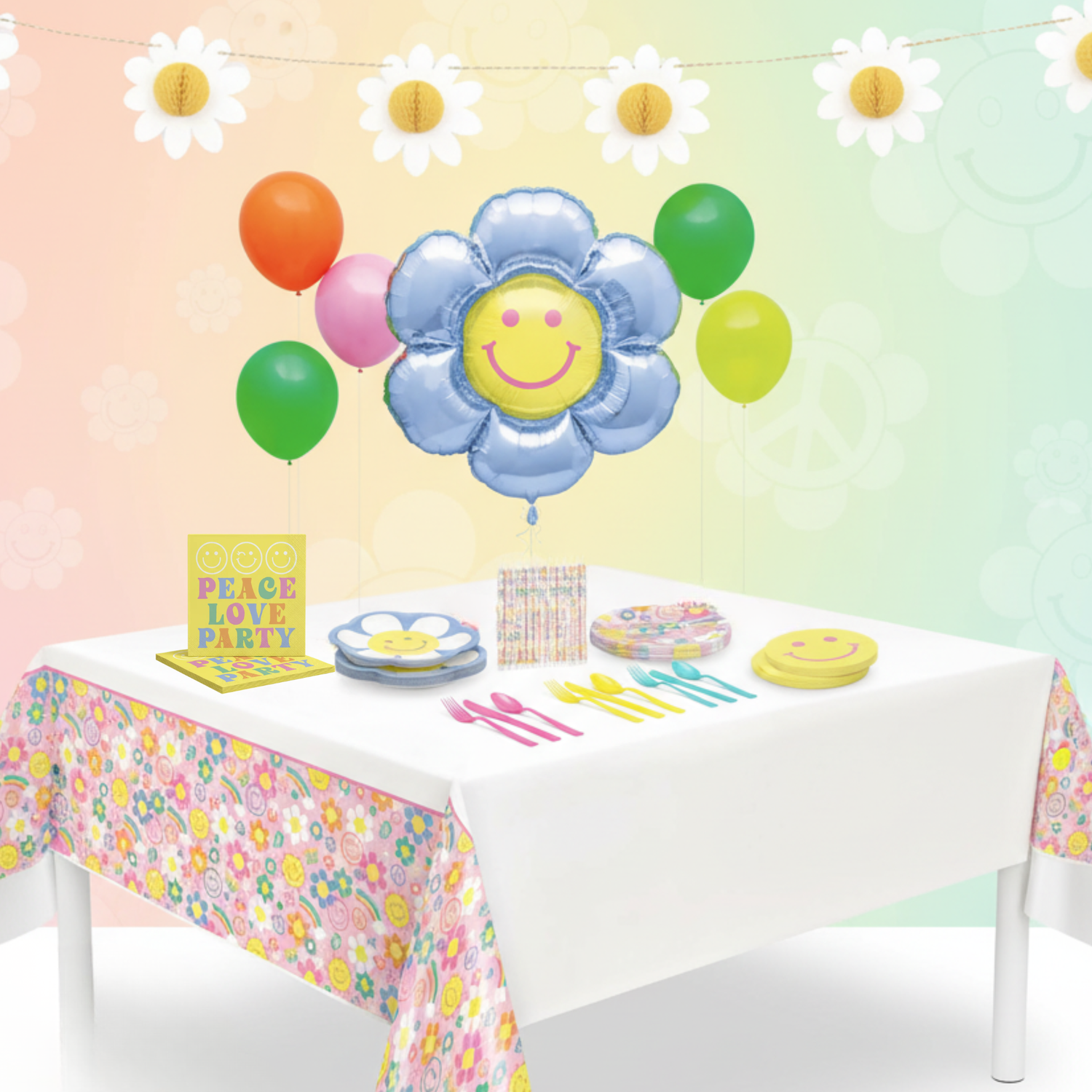 Groovy Birthday Party Kit for 16 People - Deluxe