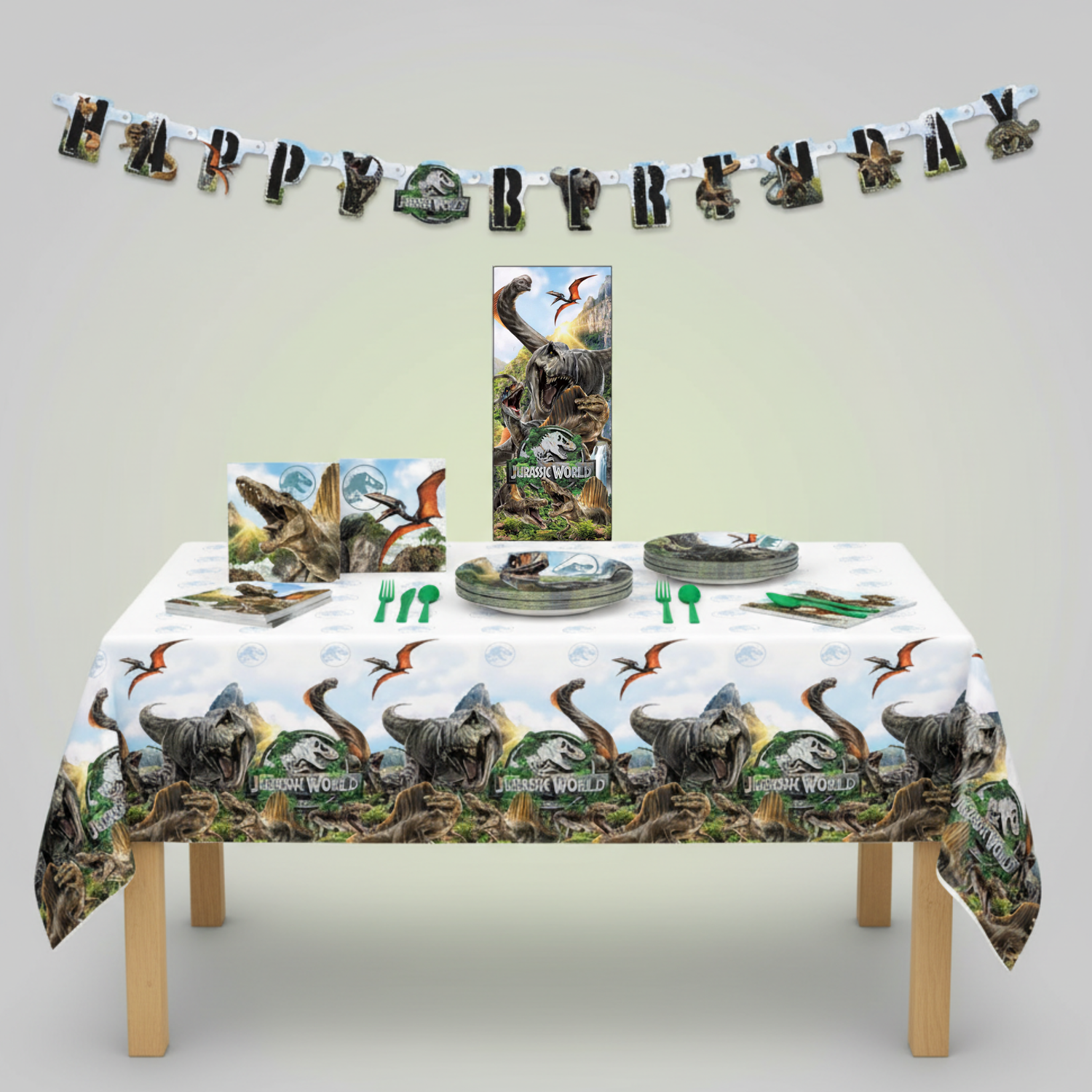 Jurassic World 4 Party Kit for 16 People - Deluxe