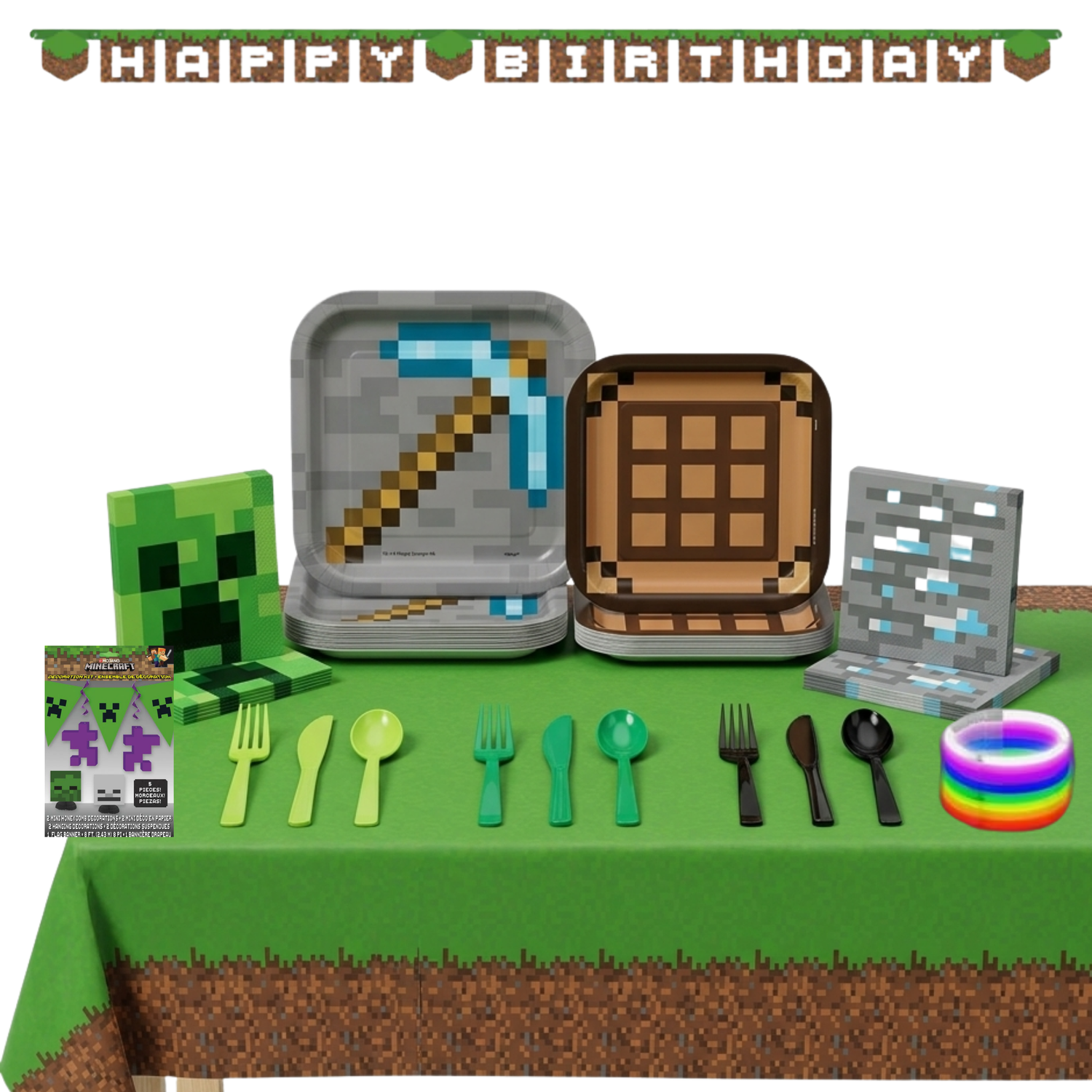 Minecraft Party Kit for 16 People - Deluxe