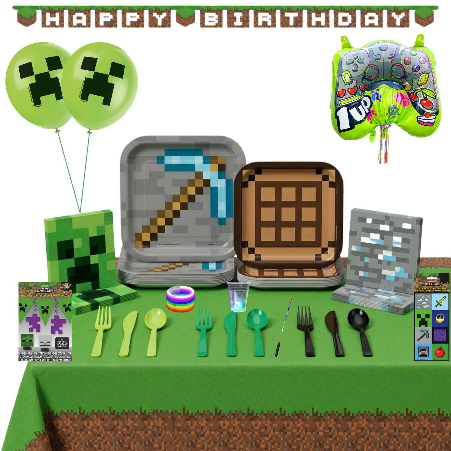 Minecraft Party Kit for 16 People - Ultimate