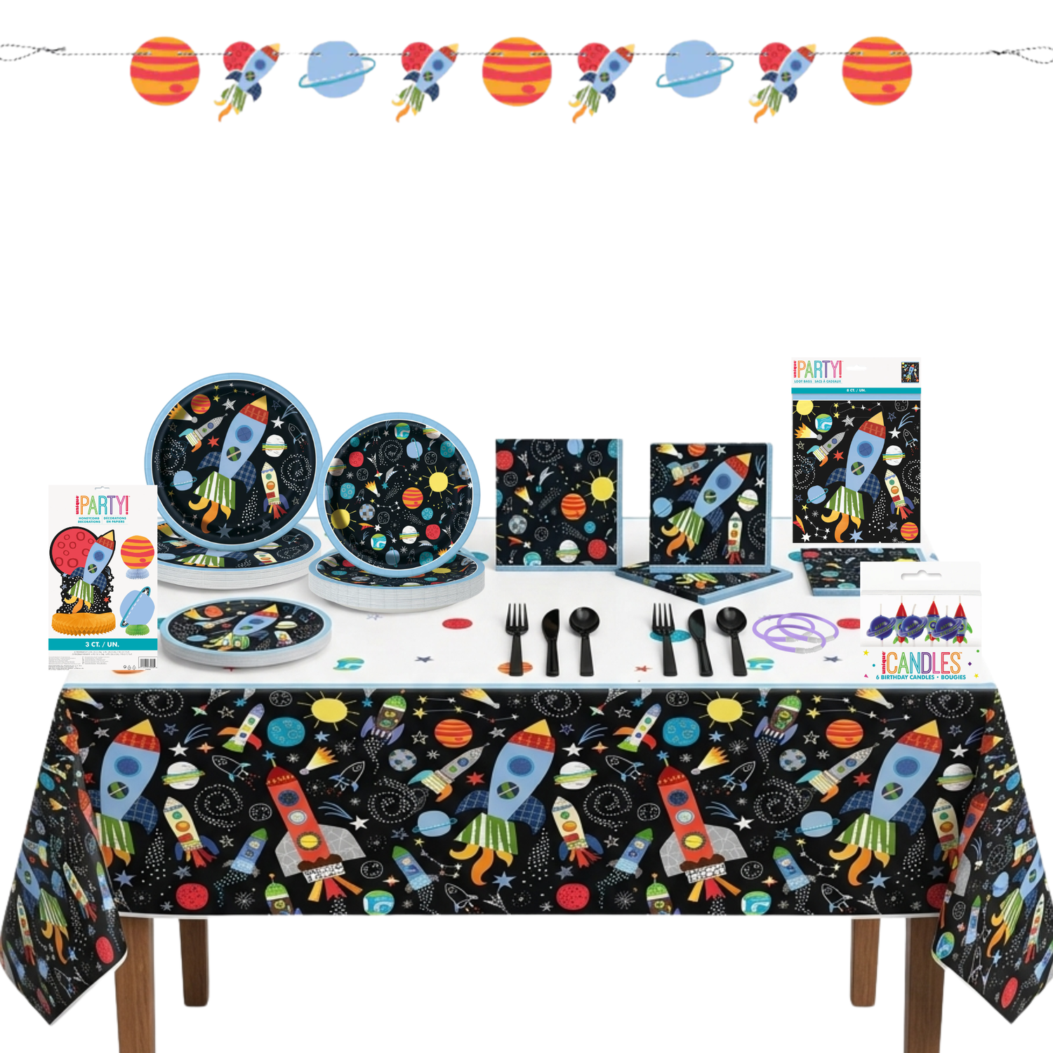 Outer Space Party Kit for 16 People - Deluxe