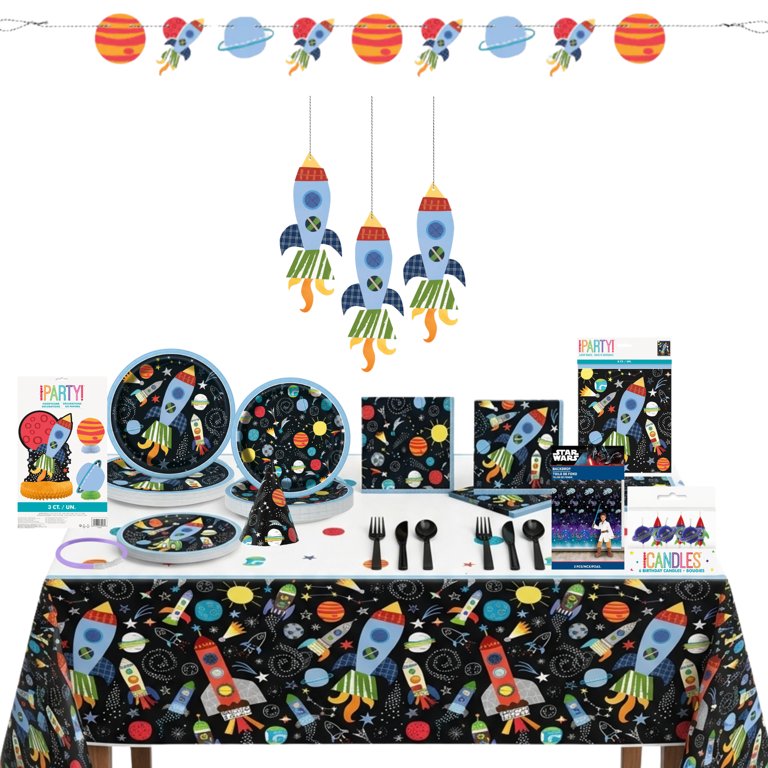Outer Space Party Kit for 16 People - Ultimate